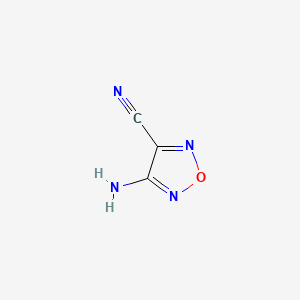 4-Amino-1,2,5-oxadiazole-3-carbonitrile chemical structure (CAS 156463-85-3)
