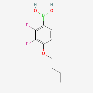 (4-Butoxy-2,3-difluorophenyl)boronic acid chemical structure (CAS 156487-12-6)