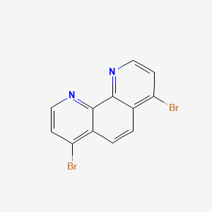 4,7-Dibromo-1,10-phenanthroline chemical structure (CAS 156492-30-7)