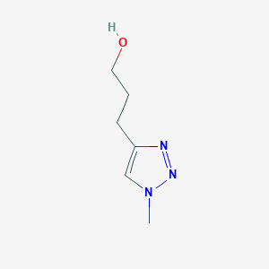 3-(1-Methyl-1H-1,2,3-triazol-4-yl)propan-1-ol chemical structure (CAS 1564993-15-2)