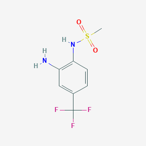 N-[2-Amino-4-(trifluoromethyl)phenyl]methanesulfonamide chemical structure (CAS 156522-10-0)