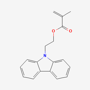 2-(9H-Carbazol-9-yl)ethyl methacrylate chemical structure (CAS 15657-91-7)