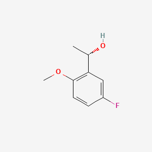 (S)-1-(5-Fluoro-2-methoxyphenyl)ethan-1-ol chemical structure (CAS 156597-64-7)