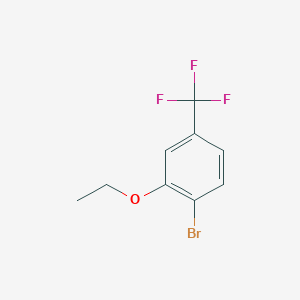1-Bromo-2-ethoxy-4-(trifluoromethyl)benzene chemical structure (CAS 156605-94-6)