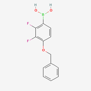 (4-(Benzyloxy)-2,3-difluorophenyl)boronic acid chemical structure (CAS 156635-87-9)