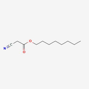 Octyl 2-cyanoacetate chemical structure (CAS 15666-97-4)