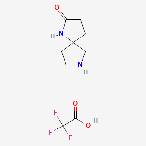 1,7-Diazaspiro[4.4]nonan-2-one 2,2,2-trifluoroacetate chemical structure (CAS 1566649-47-5)
