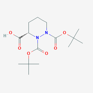 (S)-tetrahydropyridazine-1,2,3-tricarboxylic acid 1,2-di-tert-butyl ester chemical structure (CAS 156699-39-7)