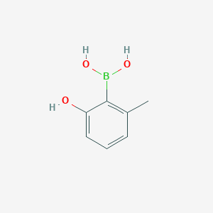(2-Hydroxy-6-methylphenyl)boronic acid chemical structure (CAS 1567218-39-6)