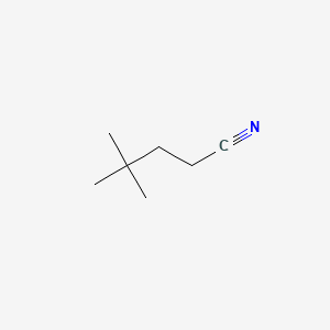 4,4-Dimethylpentanenitrile chemical structure (CAS 15673-05-9)