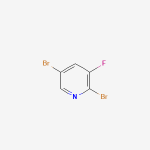 2,5-Dibromo-3-fluoropyridine chemical structure (CAS 156772-60-0)