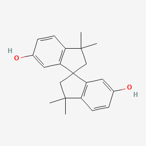 3,3,3',3'-Tetramethyl-2,2',3,3'-tetrahydro-1,1'-spirobi[indene]-6,6'-diol chemical structure (CAS 1568-80-5)