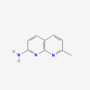 7-Methyl-1,8-naphthyridin-2-amine chemical structure (CAS 1568-93-0)