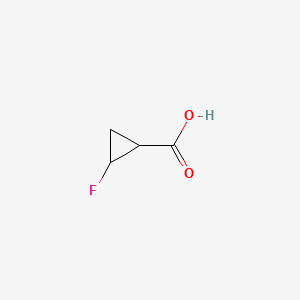2-Fluorocyclopropanecarboxylic acid chemical structure (CAS 156816-78-3)
