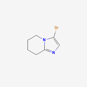 3-Bromo-5,6,7,8-tetrahydroimidazo[1,2-a]pyridine chemical structure (CAS 156817-72-0)