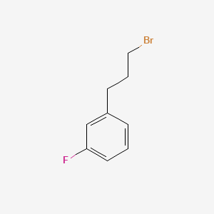 1-(3-Bromopropyl)-3-fluorobenzene chemical structure (CAS 156868-84-7)