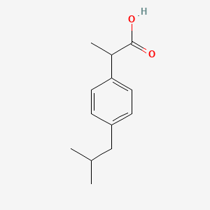 2-(4-Isobutylphenyl)propanoic acid chemical structure (CAS 15687-27-1)