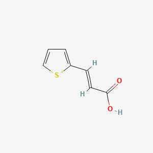 (E)-3-(Thiophen-2-yl)acrylic acid chemical structure (CAS 15690-25-2)