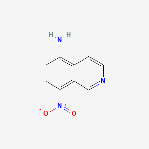 8-Nitroisoquinolin-5-amine chemical structure (CAS 156901-58-5)