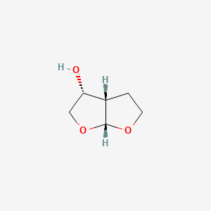 (3R,3aS,6aR)-Hexahydrofuro[2,3-b]furan-3-ol chemical structure (CAS 156928-09-5)