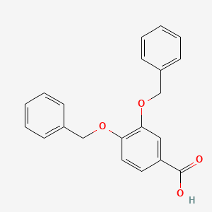3,4-Bis(benzyloxy)benzoic acid chemical structure (CAS 1570-05-4)
