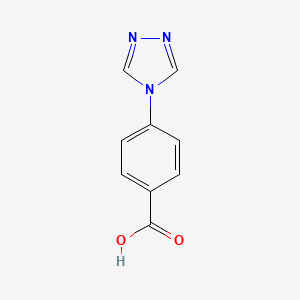 4-(4H-1,2,4-Triazol-4-yl)benzoic acid chemical structure (CAS 157069-48-2)