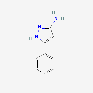 3-Amino-5-phenylpyrazole chemical structure (CAS 1572-10-7)