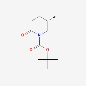 tert-Butyl (S)-5-methyl-2-oxopiperidine-1-carboxylate chemical structure (CAS 1572246-00-4)