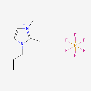 1,2-Dimethyl-3-propyl-1H-imidazol-3-ium hexafluorophosphate(V) chemical structure (CAS 157310-73-1)