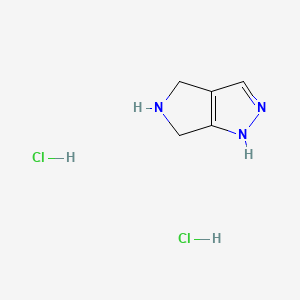 1,4,5,6-Tetrahydro-pyrrolo[3,4-c]pyrazole,hydrochloride chemical structure (CAS 157327-47-4)