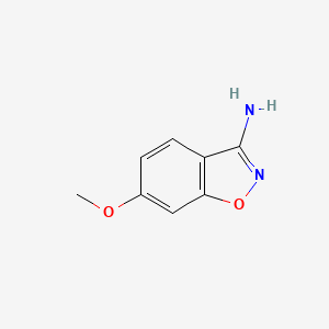 6-Methoxybenzo[d]isoxazol-3-amine chemical structure (CAS 157368-82-6)