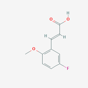 3-(5-Fluoro-2-methoxyphenyl)acrylic acid chemical structure (CAS 157518-45-1)
