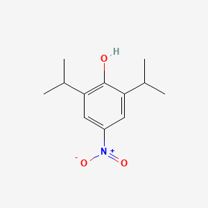 2,6-Diisopropyl-4-nitrophenol chemical structure (CAS 1576-14-3)