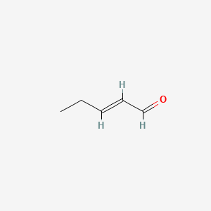 Trans-2-pentenal chemical structure (CAS 1576-87-0)