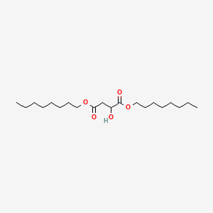 Dioctyl 2-hydroxysuccinate chemical structure (CAS 15763-02-7)