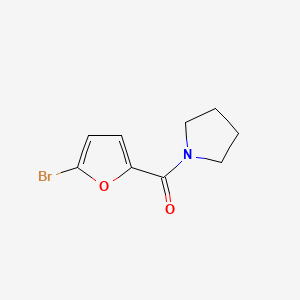 (5-Bromofuran-2-yl)(pyrrolidin-1-yl)methanone chemical structure (CAS 157642-10-9)
