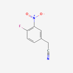 4-Fluoro-3-nitrophenylacetonitrile chemical structure (CAS 157662-77-6)