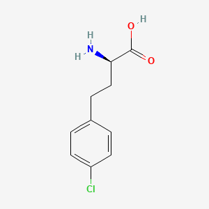(R)-4-Chloro-homophenylalanine chemical structure (CAS 157684-00-9)