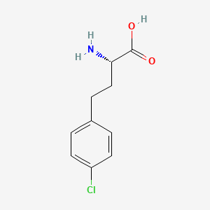 (S)-4-Chloro-homophenylalanine chemical structure (CAS 157684-01-0)