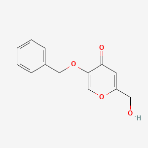 5-(Benzyloxy)-2-(hydroxymethyl)-4H-pyran-4-one chemical structure (CAS 15771-06-9)