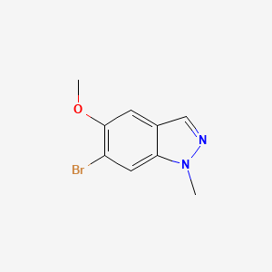 6-Bromo-5-methoxy-1-methyl-1H-indazole chemical structure (CAS 1577179-97-5)