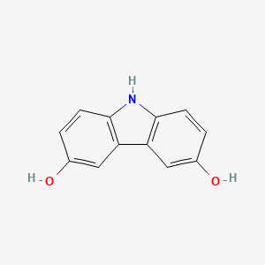 9H-Carbazole-3,6-diol chemical structure (CAS 15773-73-6)