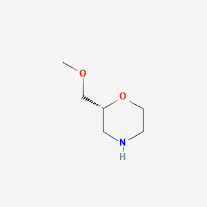 (2R)-2-(Methoxymethyl)morpholine chemical structure (CAS 157791-21-4)