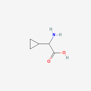 2-Amino-2-cyclopropylacetic acid chemical structure (CAS 15785-26-9)