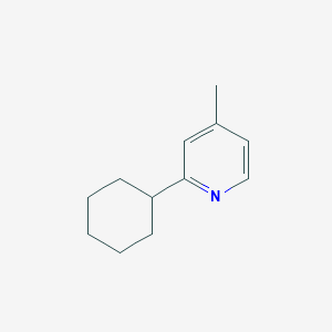 2-Cyclohexyl-4-methylpyridine chemical structure (CAS 15787-48-1)