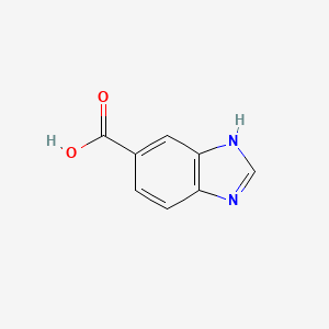 1H-Benzo[d]imidazole-5-carboxylic acid chemical structure (CAS 15788-16-6)