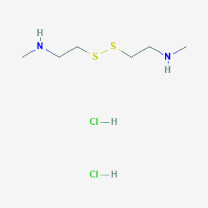 2,2'-Disulfanediylbis(N-methylethan-1-amine) dihydrochloride chemical structure (CAS 15788-33-7)