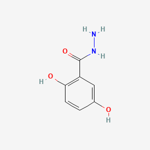 2,5-Dihydroxybenzohydrazide chemical structure (CAS 15791-90-9)