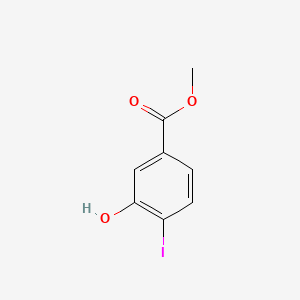Methyl 3-hydroxy-4-iodobenzoate chemical structure (CAS 157942-12-6)