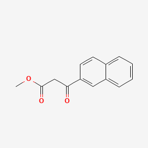 Methyl 3-(Naphthalen-2-yl)-3-oxopropanoate chemical structure (CAS 158053-33-9)